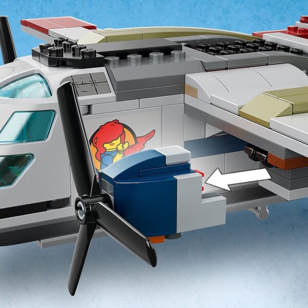 klocki lego jurassic world, lego z dinozaurami, klocki lego, lego 76947, kecalkoatl zasadzka z samolotem