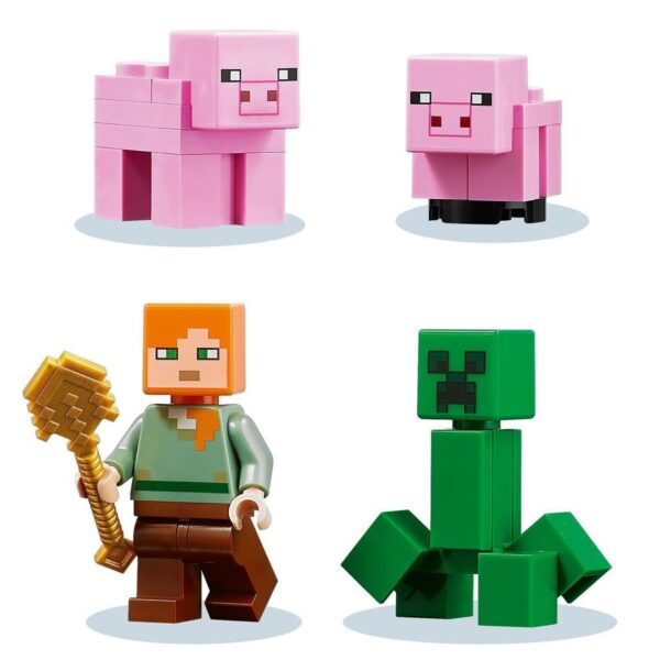 klocki lego minecraft 21170 dom w kształcie świni, lego minecraft, lego 21170 dom w kształcie świni, lego dla chłopca 7 letniego