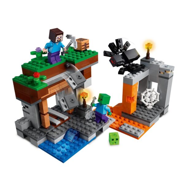 klocki lego minecraft, lego minecraft, klocki lego, lego 21166, opuszczona kopalnia minecraft