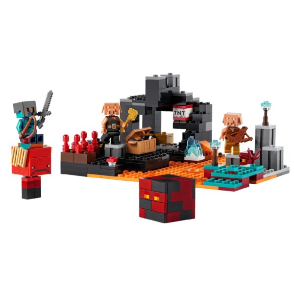 klocki lego minecraft, lego minecraft 21185, klocki lego 21185, bastion w netherze