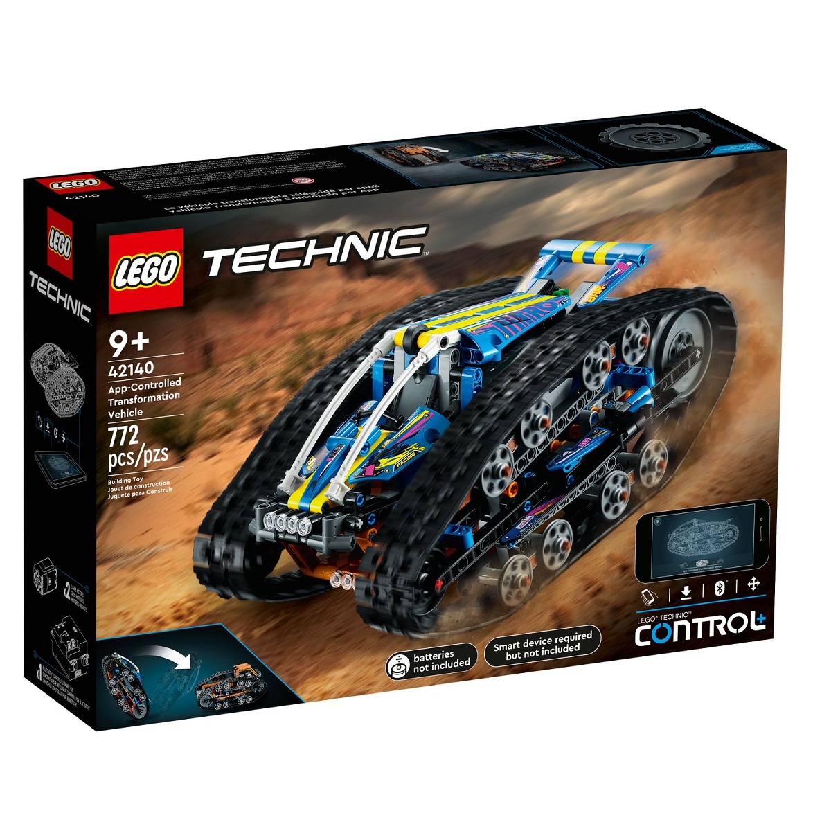 klocki lego technic, lego technic 42140, zmiennokształtny pojazd sterowany przez aplikację