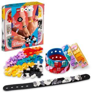 klocki lego dots 41947 mega zestaw bransoletek, lego myszka miki, bransoletki dla dziewczynki, zestaw kreatywny z lego, pomysł na prezent na 7 urodziny