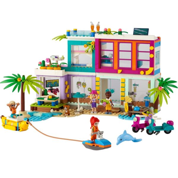 klocki lego friends 41709 wakacyjny domek na plaży, klocki lego, lego friends 41709, lego 41709,klocki lego dla dziewczynki od 7 lat