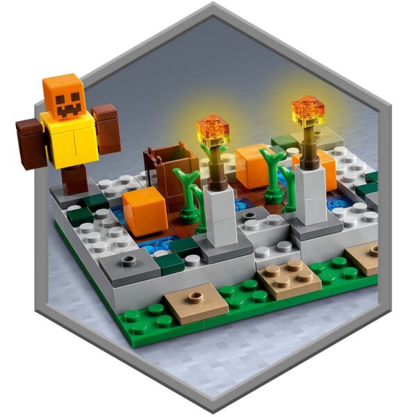 klocki lego minecraft 21190 opuszczona wioska, nowość lego sierpień 2022, lego 21190 minecraft, prezent dla chłopca na 8 urodziny