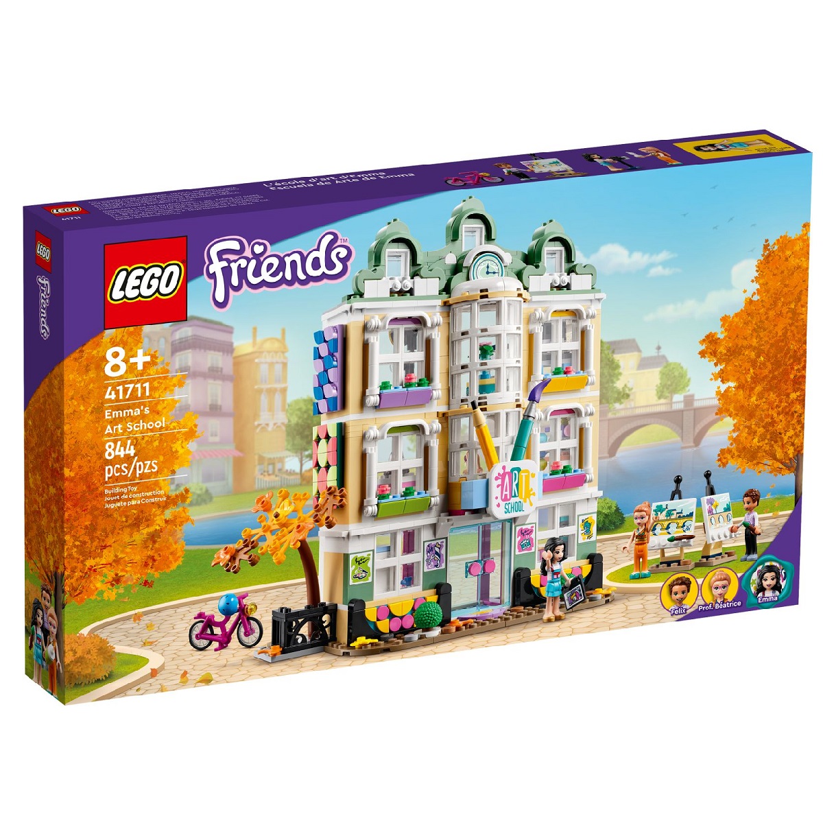 klocki lego friends 41711 szkoła artystyczna emmy, klocki lego friends 41711, lego 41711, klocki lego dla dziewczynki od 8 lat
