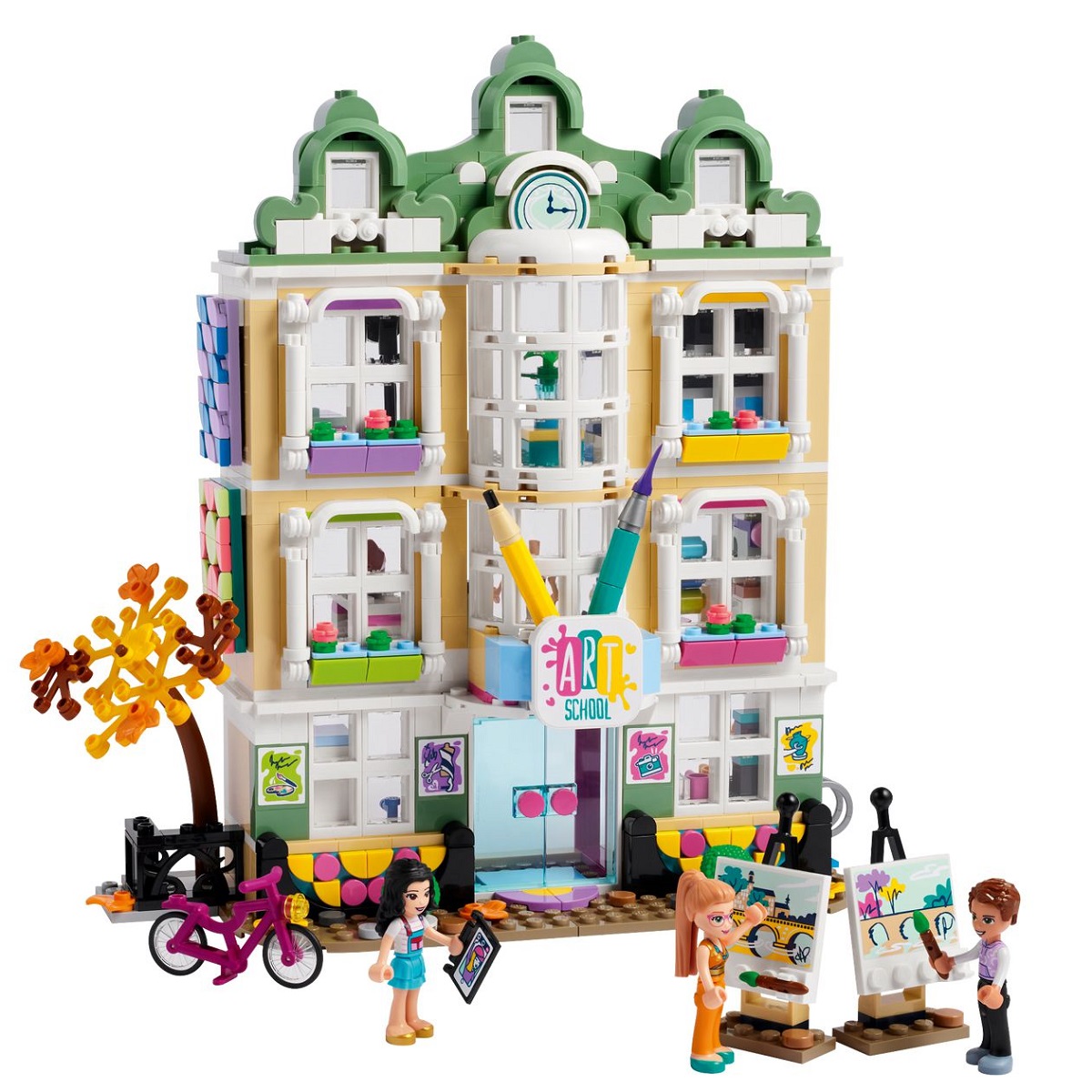 klocki lego friends 41711 szkoła artystyczna emmy, klocki lego friends 41711, lego 41711, klocki lego dla dziewczynki od 8 lat