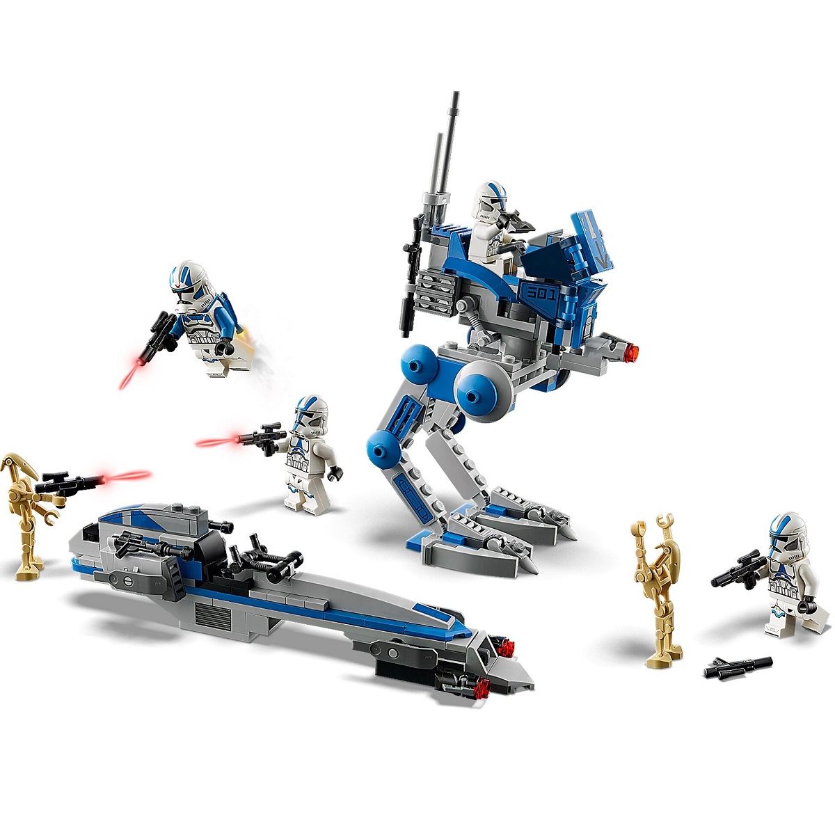 Klocki lego Star Wars 75280 Żołnierze klony z 501 legionu, klocki lego star wars, lego dla chłopca od 7 lat, lego 75280