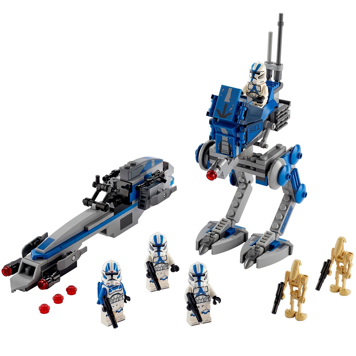 Klocki lego Star Wars 75280 Żołnierze klony z 501 legionu, klocki lego star wars, lego dla chłopca od 7 lat, lego 75280