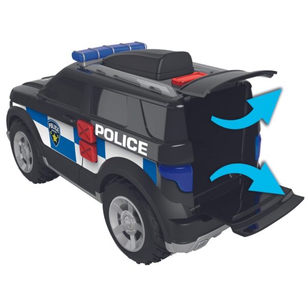 dumel discovery Flota miejska policja światło dźwięk ht63971, samochód policyjny ze światłem i dźwiękiem, radiowóz policyjny z dźwiękiem,