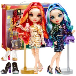 MGA lalka Rainbow High 2 lalki bliźniaczki Laurel DeVious i Holly DeVious 577553, lalki bliźniaczki rainbow high