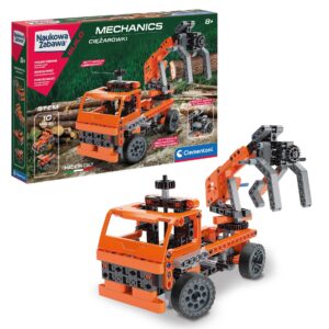 clementoni laboratorium mechaniki ciężarówki 60992, klocki podobne do lego technik, pomysł na prezent dla chłopca na 8 urodziny, zabawki Nino Bochnia, mały konstruktor, mały technik 10w1