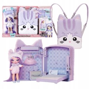 mga Na Na Na Surprise Lalka Lavender Kitty Plecak Backpack Bedroom 3w1 585572, różowy plecak 3w1 na na na, zabawki Nino Bochnia