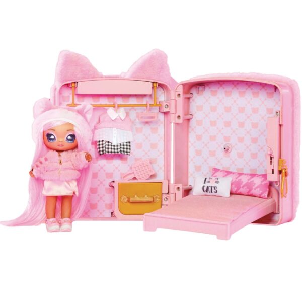 mga Na Na Na Surprise Lalka Pink Kitty Plecak Backpack Bedroom 3w1 585589, plecak na na na 3w1 różowy, zabawki Nino Bochnia