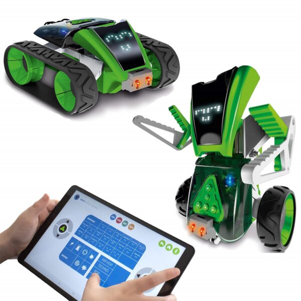 xtrem bots interaktywny robot mazzy zbuduj i zaprogramuj zestaw 2w1, robot do programowania, zabawki nino Bochnia, co kupić chłopcu 8 letniemu pod choinkę, pomysł na prezent dla 8 latka, mały konstruktor