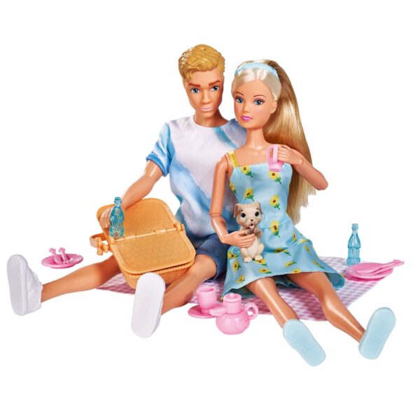 Simba Steffi Love zestaw lalka steffi i Kevin na pikniku, lalka barbie i ken, zabawki Nino Bochnia, pomysł na prezent dla dziewczynki 5 letniej