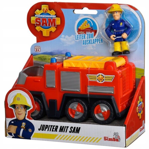Simba Strażak Sam Pojazd Jupiter Mini wóz strażacki, samochód strażacki, wóz strazacki, zabawki Nino Bochnia