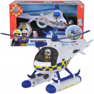 Simba Strażak Sam helikopter policyjny Wallaby figurka Rose i Radar, helikopter policyjny, zabawki Nino Bochnia, zabawki ze Strażakiem Samem