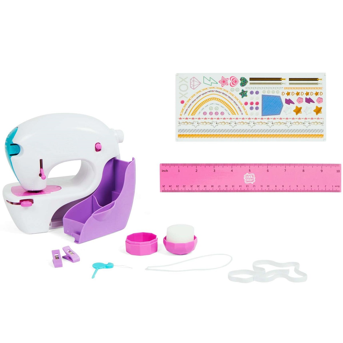 Spin master Cool Maker Maszyna do szycia Stitch n Style 6063925, maszyna do szycia dla dziewczynki od 8 lat, pomysł na prezent pod choinkę dla dziewczynki 8 letniej, bezpieczna maszyna do szycia dla dzieci, zabawki Nino Bochnia