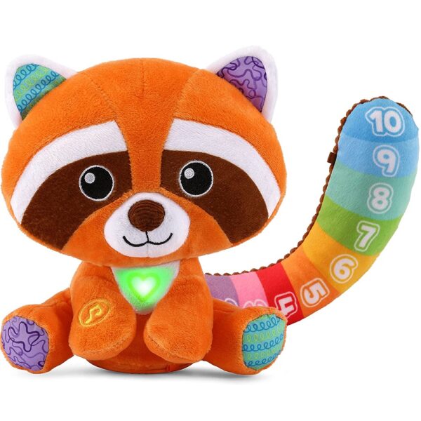 Vtech figlarna panda 61585 interaktywna maskotka, interaktywny pluszak dla maluszka, panda czerwona grająca, pluszak mówi i śpiewa po polsku, przytulanka interaktywna, pomysł na prezent dla rocznego dziecka, zabawki Nino Bochnia