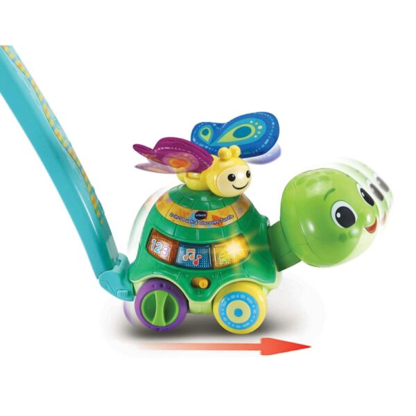 Vtech odkrywczy żółwik zabawka do pchania 61653, intyeraktywna edukacyjna zabawka dla maluszka, pomysł na prezent na roczek, zabawki Nino Bochnia