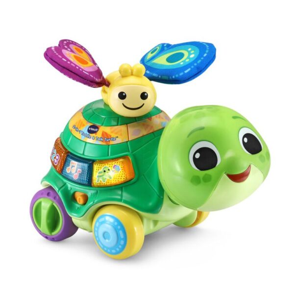 Vtech odkrywczy żółwik zabawka do pchania 61653, intyeraktywna edukacyjna zabawka dla maluszka, pomysł na prezent na roczek, zabawki Nino Bochnia
