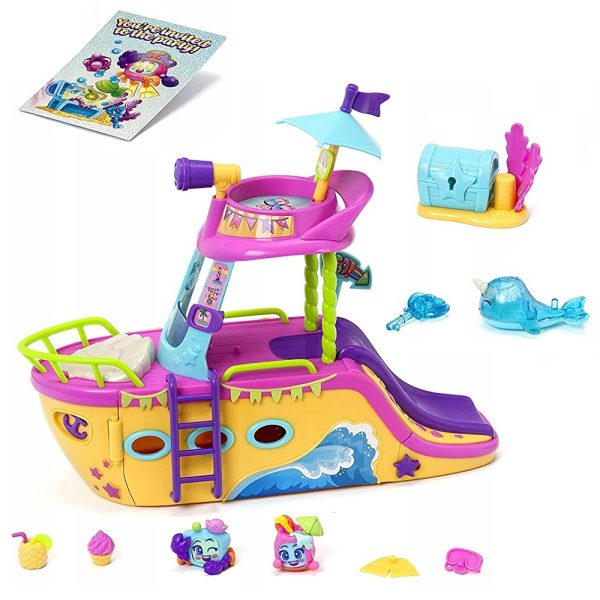 Magic box moji pops boat party imprezowa łódka, zabawki Nino Bochnia, pomysł na prezent dla 5 latki, moji pops, łódka mojipops