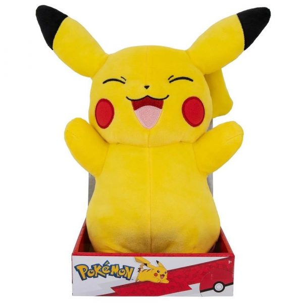 Pokemon maskotka pluszak Pikachu 30 cm, zabawki Nino Bochnia, przytulanka z pokemonów, przytulanka Pikachu