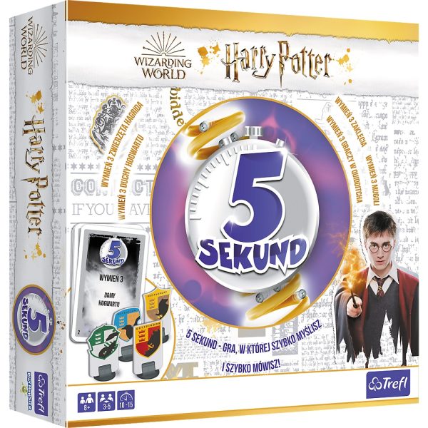 Trefl gra towarzyska 5 sekund harry potter 02242, zabawki Nino Bochnia, pomysł na prezent dla fana harrego pottera, gra z Harrym Potterem, gra Harry Potter