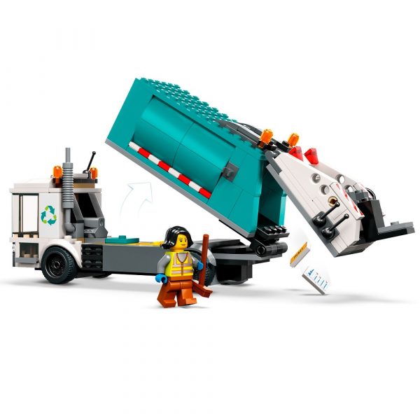 klocki lego City 60386 Ciężarówka recyklingowa, zabawki Nino Bochnia, pomysł na prezent dla 5 latka, lego ciężarówka, nowości styczeń 2023