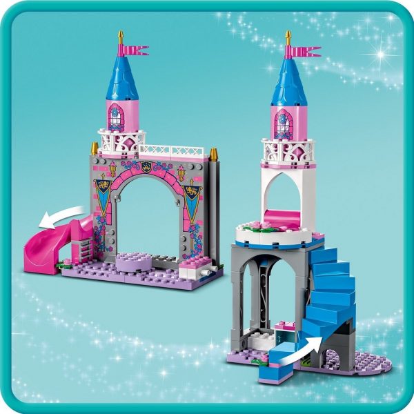 klocki lego Disney Princess 43211 Zamek Aurory, zabawki Nino Bochnia, pomysł na prezent dla dziewczynki na 4 urodziny, nowości lego styczeń 2023, lego disney princess 43211, lego z aurorą, lego Diabolina