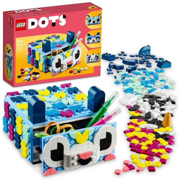 klocki lego Dots 41805 Kreatywny zwierzak szuflada, zabawki Nino Bochnia, pomysł na prezent dla dziewczynki na 6 urodziny, lego dots 41805, nowości lego dots styczeń 2023