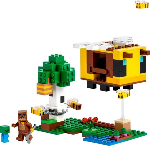 klocki lego Minecraft 21241 pszczeli ul, lego minecraft, klocki lego dla chłopca od 8 lat, nowości lego 2023, nowości lego styczeń 2023, zabawki Nino Bochnia
