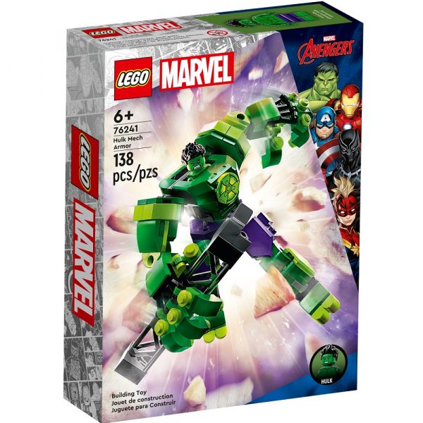 klocki lego avengers 76241 Mechaniczna zbroja Hulka, nowości lego avengers styczeń 2023, klocki lego avengers 76241, zabawki Nino Bochnia, pomysł na prezent dla 6 latka