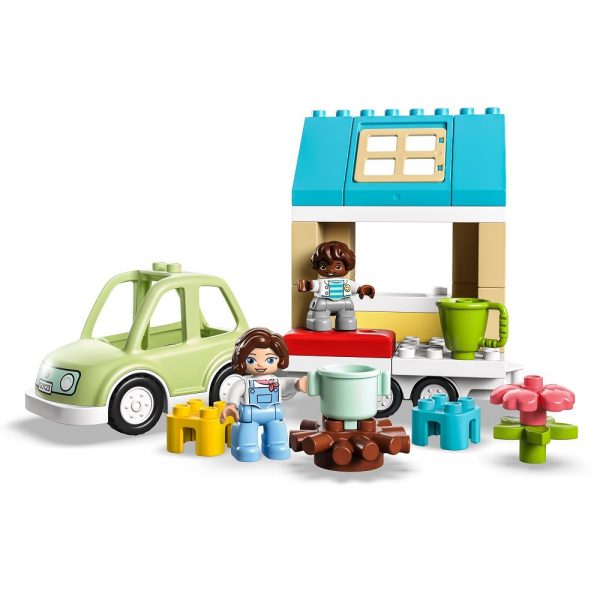 klocki lego duplo 10986 Dom rodzinny na kółkach, zabawki Nino Bochnia, pomysł na prezent dla 2 letniego dziecka, lego duplo 10986