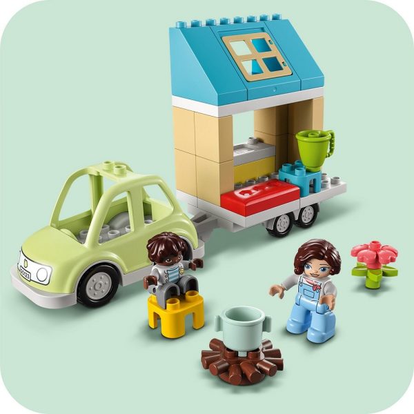 klocki lego duplo 10986 Dom rodzinny na kółkach, zabawki Nino Bochnia, pomysł na prezent dla 2 letniego dziecka, lego duplo 10986