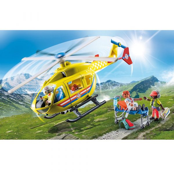 playmobil city life 71203 helikopter ratunkowy, zabawki Nino Bochnia, helikopter ratunkowy,figurki playmobil, ratownicy medyczni playmobil