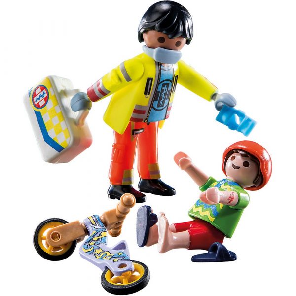 playmobil city life 71245 sanitariusz z pacjentem, zabawki nino Bochnia, figurki Playmobil