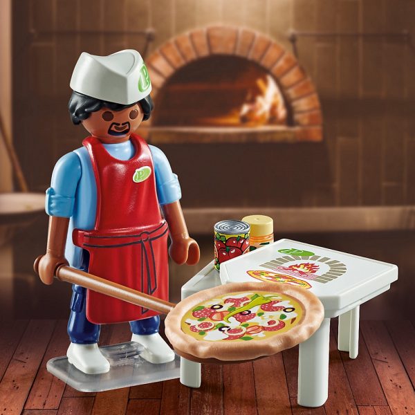 playmobil special plus 71161 piekarz pizzy, zabawki Nino Bochnia, figurka playmobil z akcesoriami