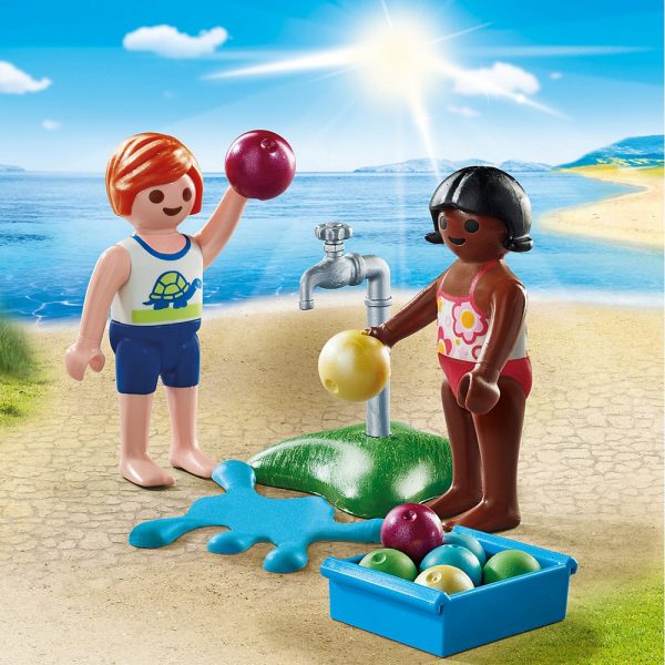 playmobil special plus 71166 dzieci z bombami wodnymi, zabawki Nino Bochnia, figurka playmobil z akcesoriami
