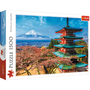 trefl puzzle 1500 el góra fudżi 26132, zabawki Nino Bochnia, puzzle 1500 elementów, puzzle z krajobrazem