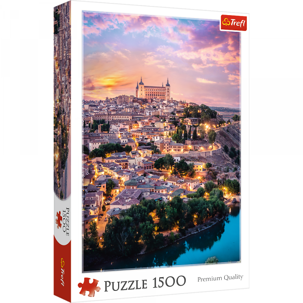 trefl puzzle 1500 el toledo hiszpania 26146, zabawki Nino Bochnia, puzzle 1500 elementów, puzzle z krajobrazem