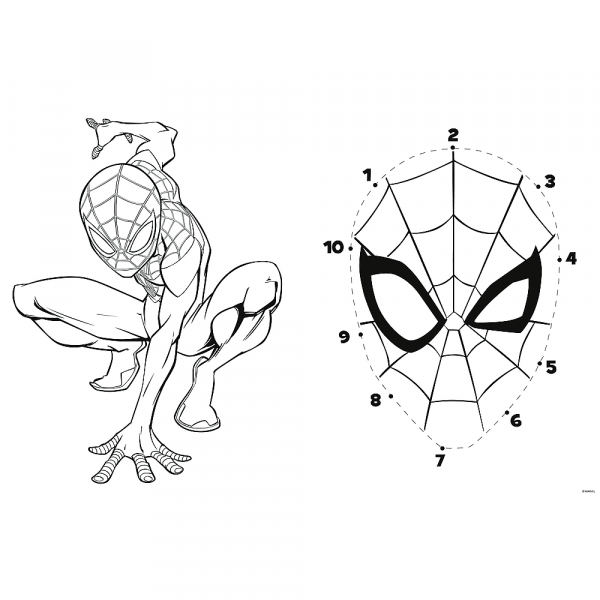 trefl puzzle dwustronne 24 el super maxi spiderman wyrusza do akcji 41006, zabawki Nino Bochnia, puzzle maxi, puzzle do malowania