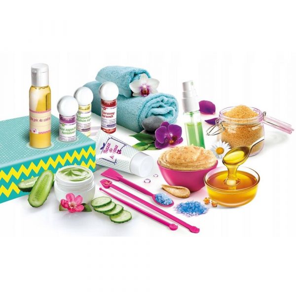 Clementoni naukowa zabawa kosmetyki 50675, zabawki nino Bochnia, kosmetyki dla dziecka, zestaw do robienia kosmetyków