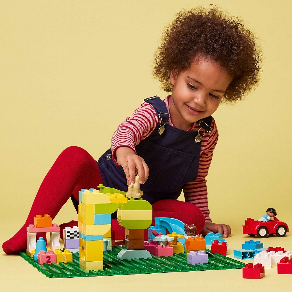 Klocki lego Duplo 10980 Zielona płytka konstrukcyjna, zabawki Nion Bochnia, pomysł na prezent dla 2 latka, płytka do klocków lego duplo