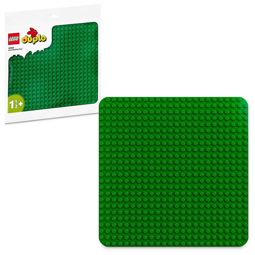 Klocki lego Duplo 10980 Zielona płytka konstrukcyjna, zabawki Nion Bochnia, pomysł na prezent dla 2 latka, płytka do klocków lego duplo