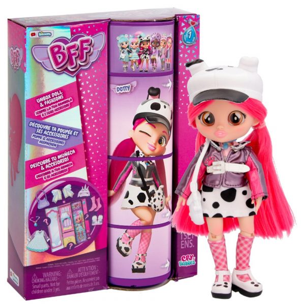 cry babies bff lalka modowa dotty nastolatka akcesoria, zabawki Nino Bochnia, pomysł na prezent dla 6 latki, modna lalka, lalka dotty, cry babies jako nastolatki