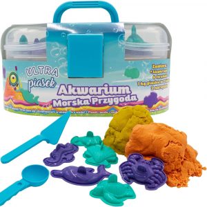 epee ultra piasek akwarium morska przygoda walizka epo4316, piasek kinetyczny do zabawy w wodzie, pomysł na prezent dla 4 letniego dziecka, zabawki nino Bochnia