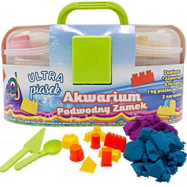 epee ultra piasek akwarium podwodny zamek walizka epo4316, piasek kinetyczny do zabawy w wodzie, pomysł na prezent dla 4 letniego dziecka, zabawki nino Bochnia