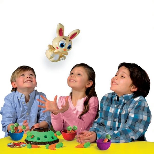 goliath gra zręcznościowa króliczek pentliczek, zabawki Nino Bochnia, pomysł na prezent dla 4 latka, gra wyskakujący kórlik, gra jumpong jack