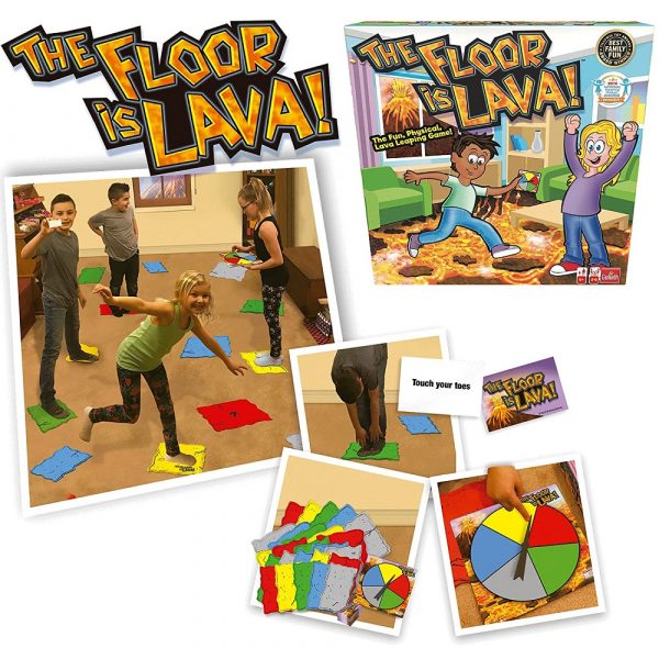 goliath gra zręcznościowa podłoga to lawa floor is a lava, gra zręcznościowa, zabawki Nino Bochnia, pomysł na prezent dla 5 latka, gra rodzinna